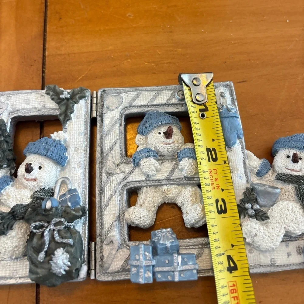 Kirkland's Holiday Christmas Noel Snowmen Figurine Snow Buddies